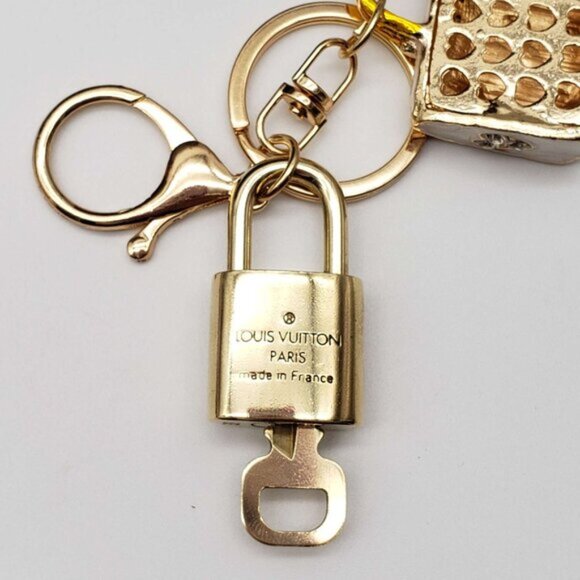 Authentic Louis Vuitton Lock & Key with unbranded Bagcharm, Keycharm, Keychain - Picture 6 of 6